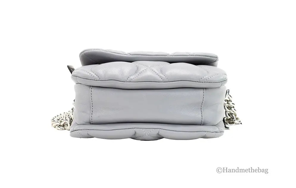 Marc Jacobs Small Rock Grey Quilted Leather Crossbody Bag JV Deals
