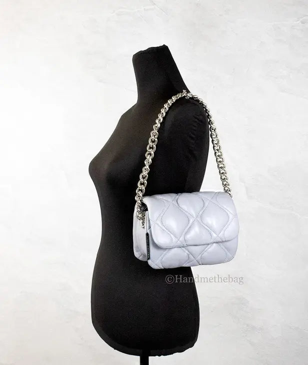Marc Jacobs Small Rock Grey Quilted Leather Crossbody Bag JV Deals
