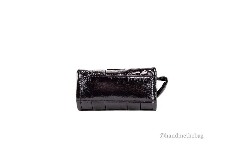 Marc Jacobs The Shiny Crinkle Micro Black Leather Tote JV Deals