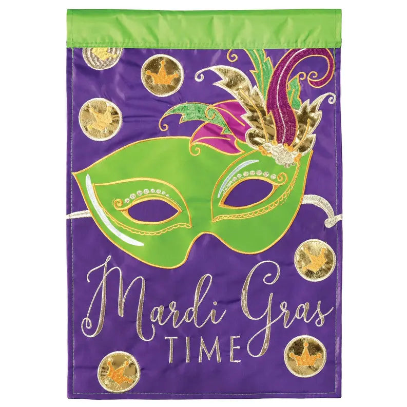 Mardi Gras Time Garden Flag Dicksons Inc