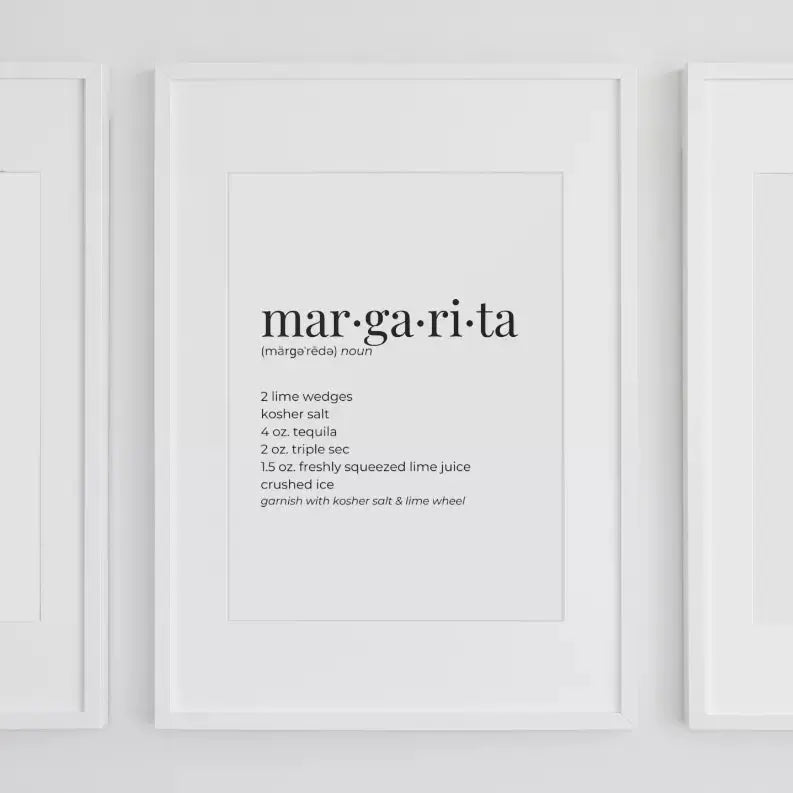 Margarita Wall Art Print Black Cat Bazaar