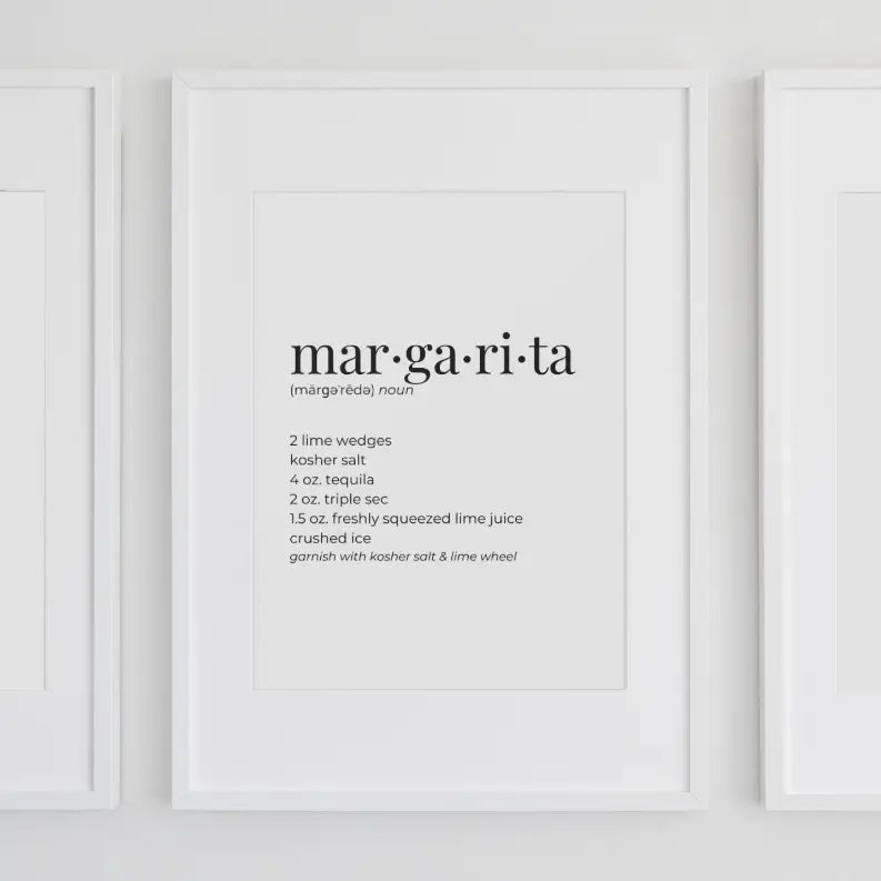 Margarita Wall Art Print Black Cat Bazaar