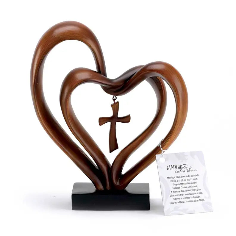 Marriage Takes Three Cross Figurine Dicksons Inc
