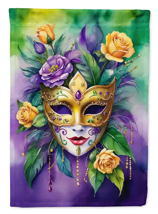 Mask Mardi Gras House Flag Caroline's Treasures