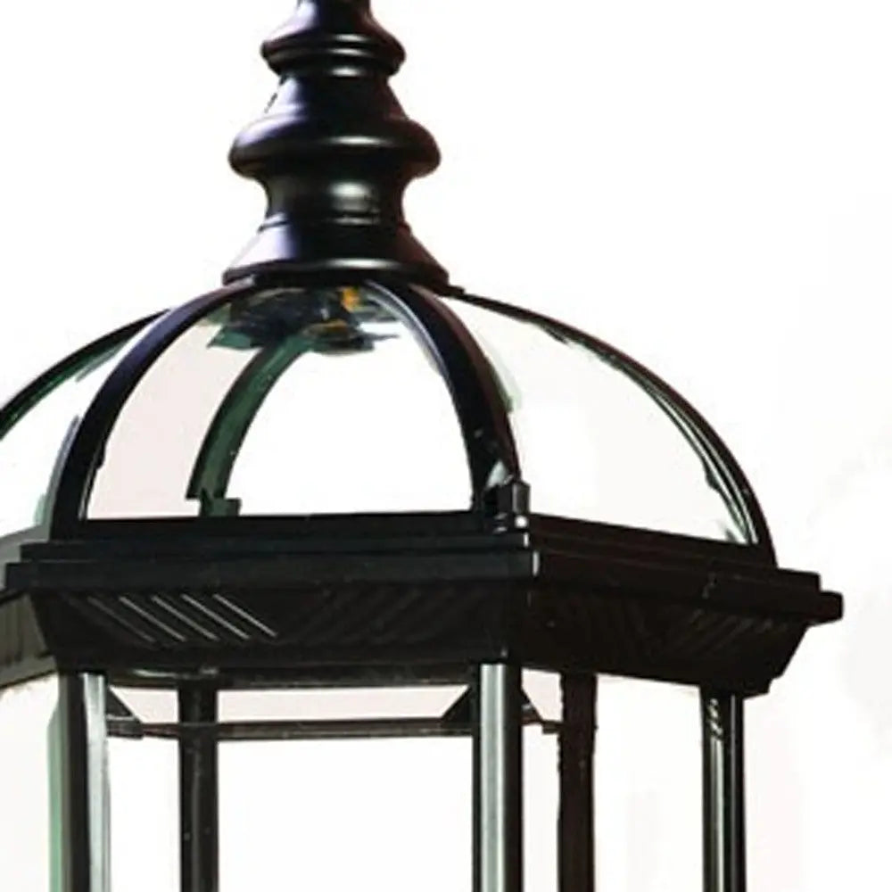 Matte Black Cylindrical Lantern Wall Light Homeroots Outdoor