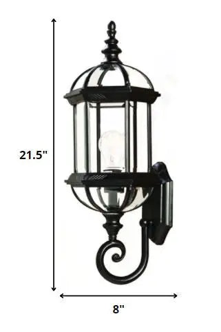 Matte Black Cylindrical Lantern Wall Light Homeroots Outdoor