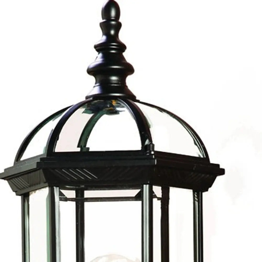 Matte Black Cylindrical Lantern Wall Light Homeroots Outdoor