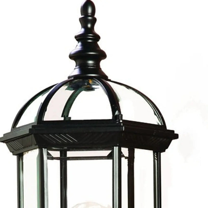 Matte Black Cylindrical Lantern Wall Light Homeroots Outdoor