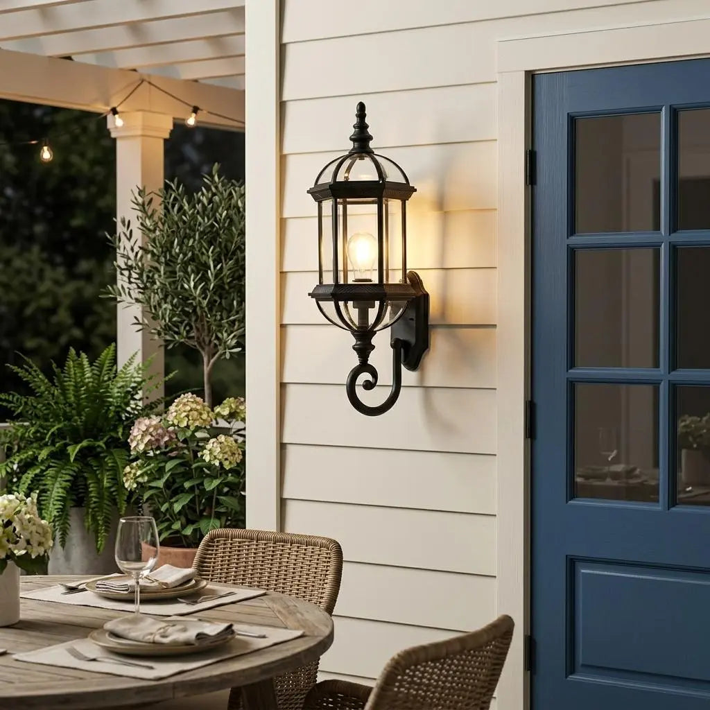 Matte Black Cylindrical Lantern Wall Light Homeroots Outdoor