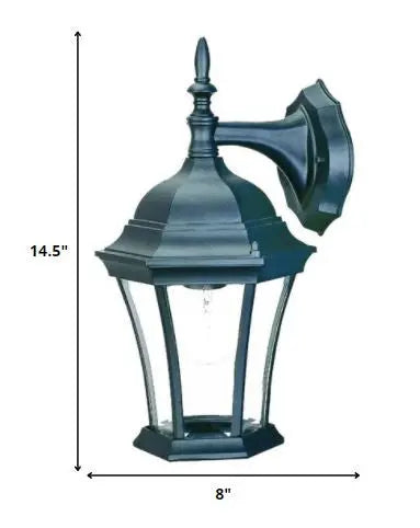 Matte Black Hanging Carousel Lantern Wall Light Homeroots Outdoor