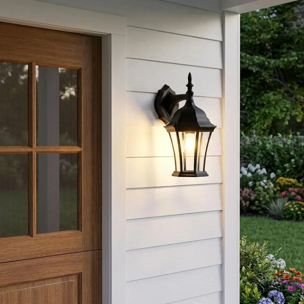 Matte Black Hanging Carousel Lantern Wall Light Homeroots Outdoor