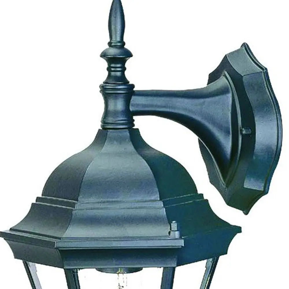 Matte Black Hanging Carousel Lantern Wall Light Homeroots Outdoor