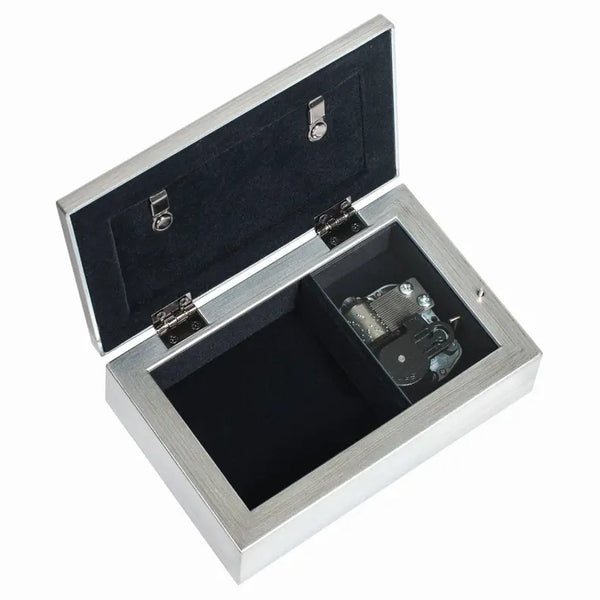 May God Bless You Petite Silver Tone Jeweled Music Box Dicksons Inc