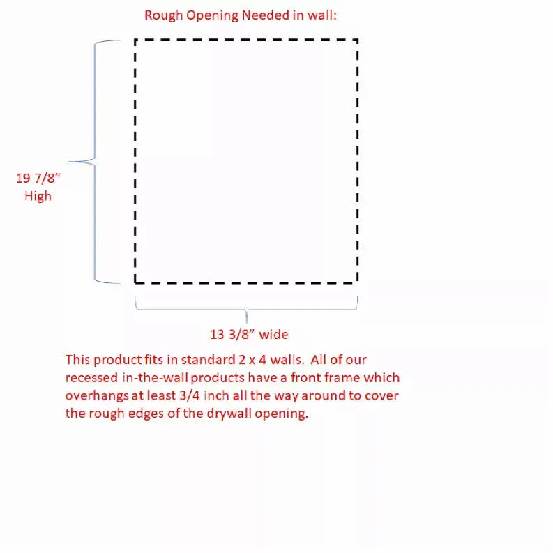 McIntosh Toilet Paper Holder Recessed Magazine Rack WG Wood Products, LLC