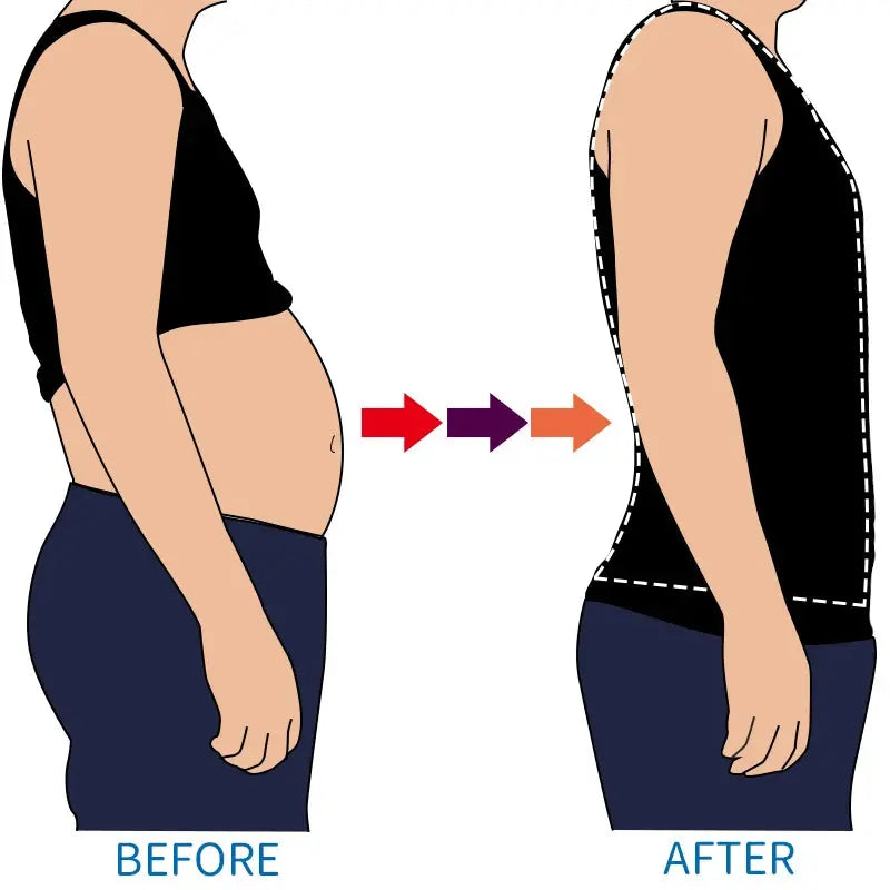 Men Slimming Body Shaper Belly Control Shapewear Man Shapers Modeling Underwear Waist Trainer Corrective Posture Vest Corset GreatEagleInc