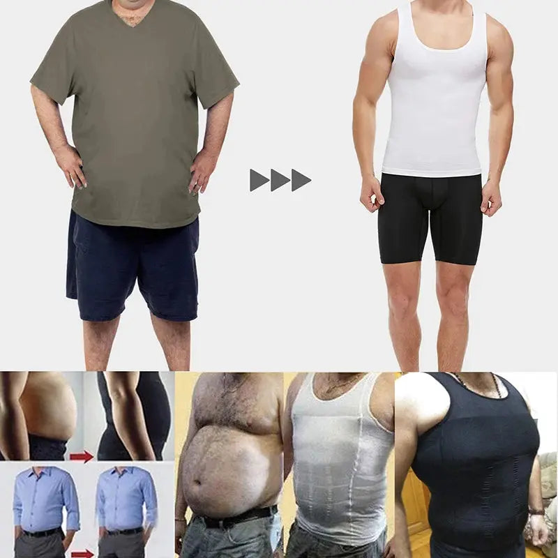 Men Slimming Body Shaper Belly Control Shapewear Man Shapers Modeling Underwear Waist Trainer Corrective Posture Vest Corset GreatEagleInc