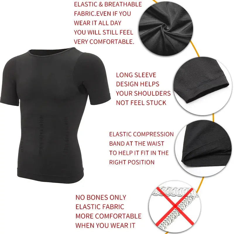 Men Slimming Body Shaper Belly Control Shapewear Man Shapers Modeling Underwear Waist Trainer Corrective Posture Vest Corset GreatEagleInc