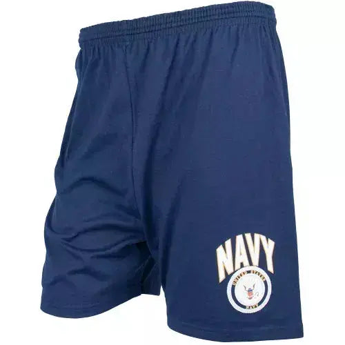 Men's Blue Running Short - Navy With Logo Large Fox Outdoor