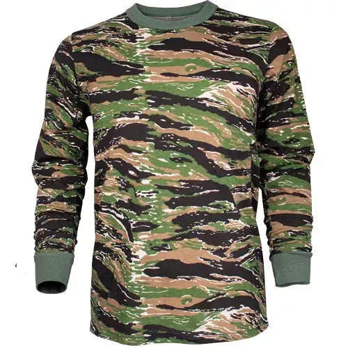 Men's Long Sleeve T-Shirt - Tiger Stripe Fox Outdoor