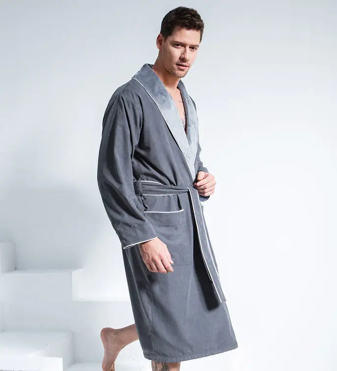 Men's Luxury Microfiber Spa Robe Seren