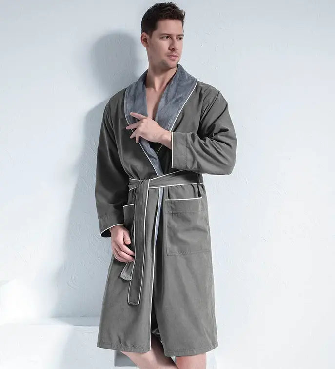 Men's Luxury Microfiber Spa Robe Seren