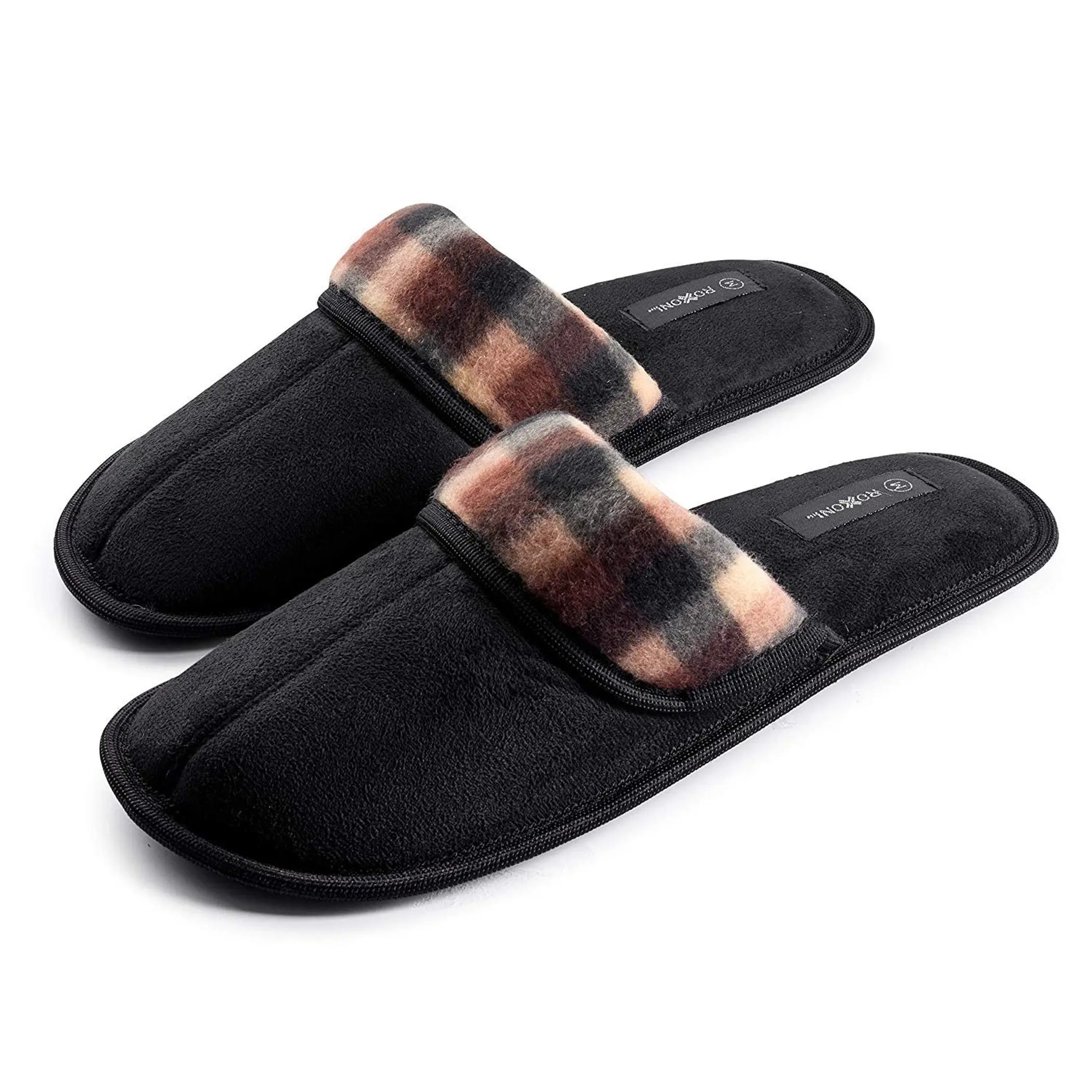 Men's Suede Scuff Classic Style House Slipper Roxoni