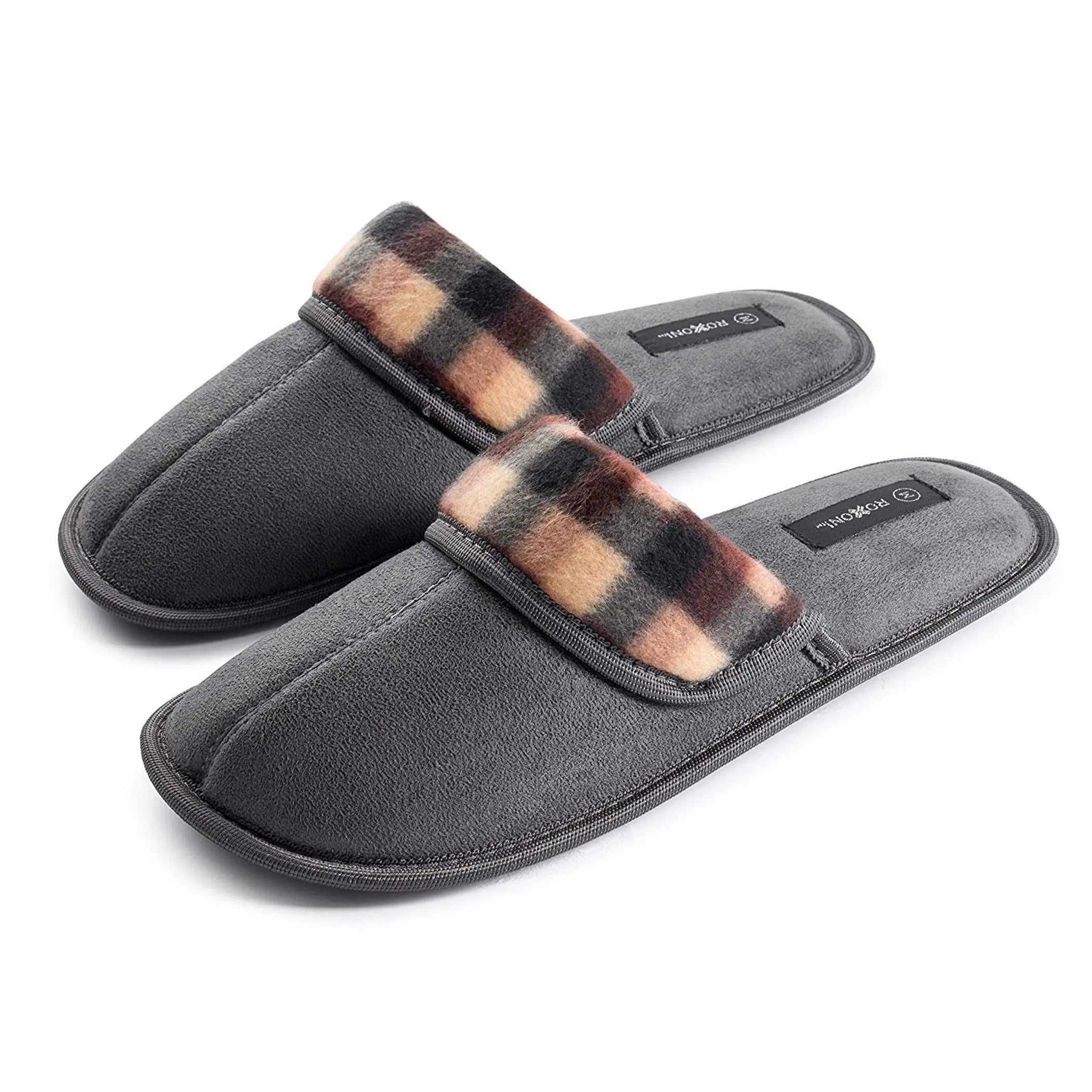 Men's Suede Scuff Classic Style House Slipper Roxoni