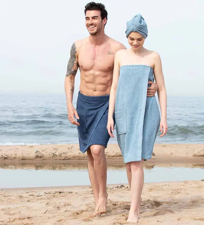 Men's Turkish Cotton Towel Wrap Seren