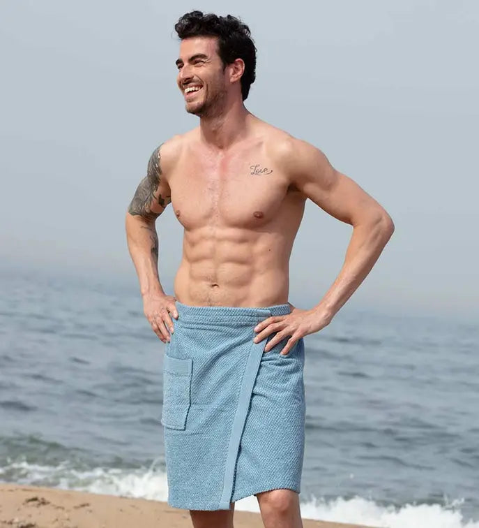 Men's Turkish Cotton Towel Wrap Seren