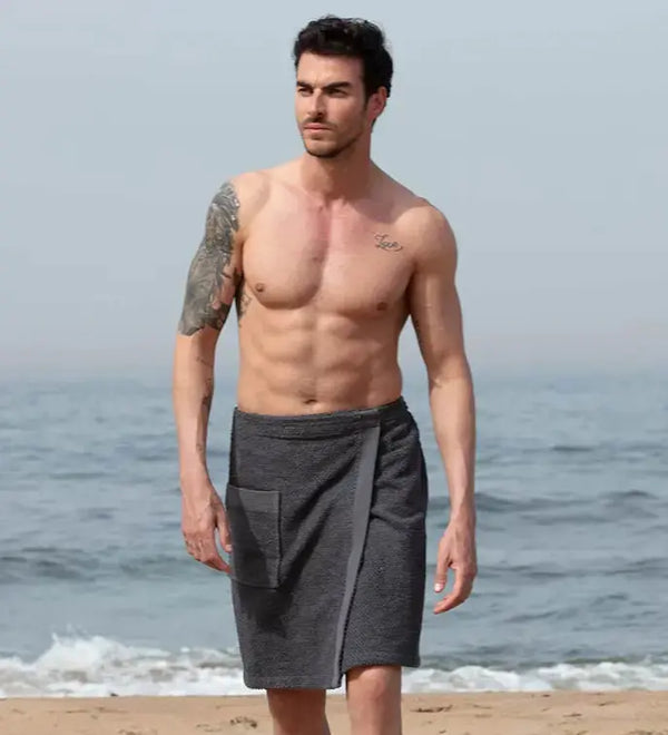 Men's Turkish Cotton Towel Wrap Seren