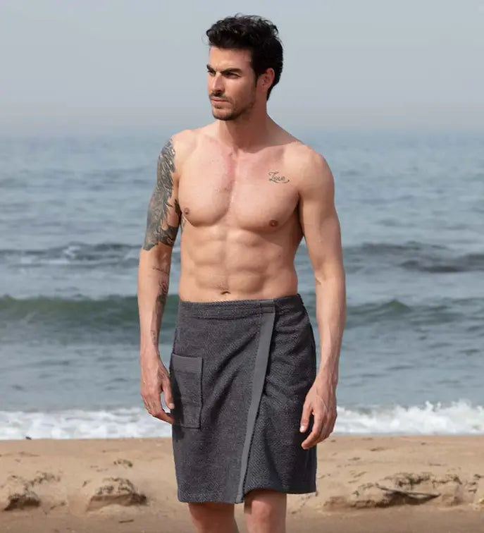 Men's Turkish Cotton Towel Wrap Seren
