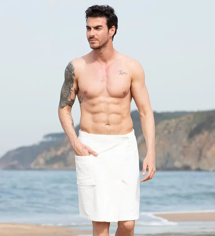 Men's Turkish Cotton Towel Wrap Seren