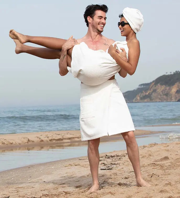 Men's Turkish Cotton Towel Wrap Seren