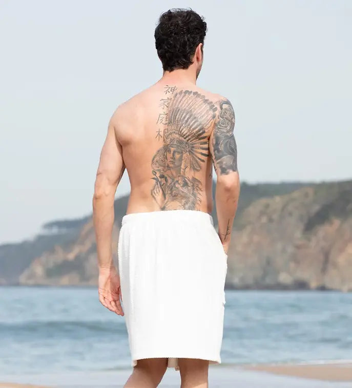Men's Turkish Cotton Towel Wrap Seren