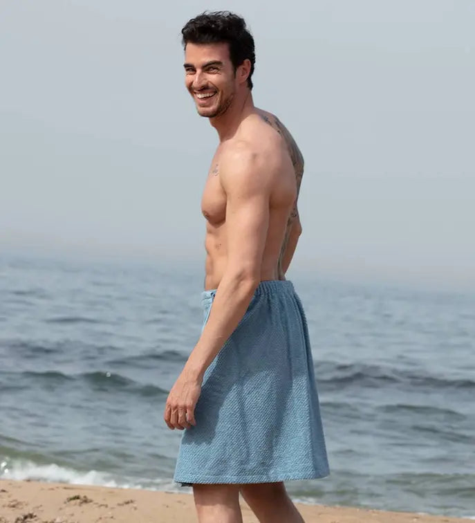 Men's Turkish Cotton Towel Wrap Seren