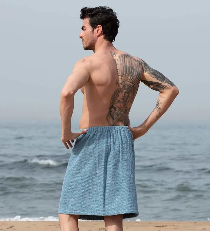 Men's Turkish Cotton Towel Wrap Seren