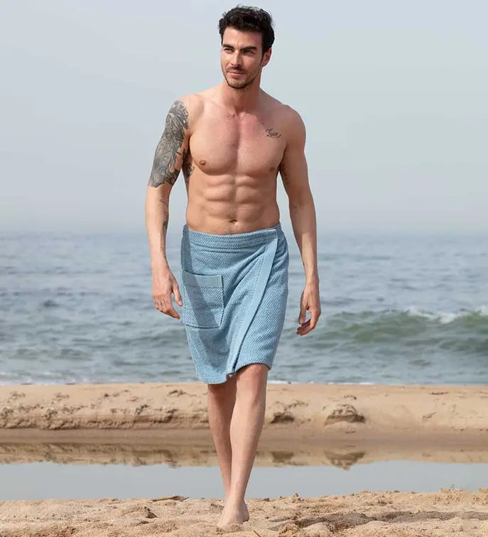Men's Turkish Cotton Towel Wrap Seren