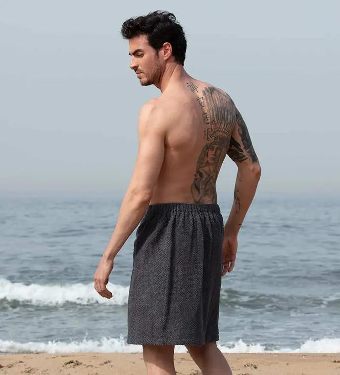 Men's Turkish Cotton Towel Wrap Seren