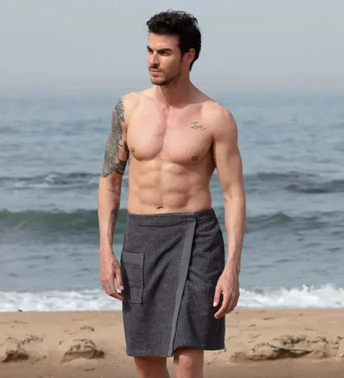 Men's Turkish Cotton Towel Wrap Seren
