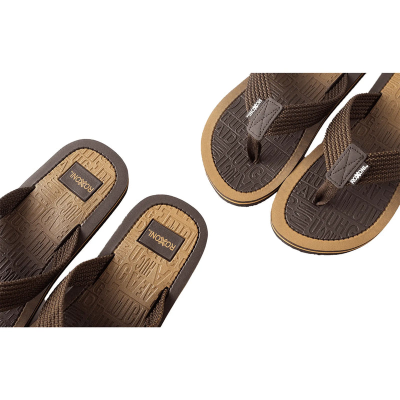 Mens Comfort Flip Flops: Lightweight with Arch Support, Ideal for Summer, Various Sizes & Colors Roxoni