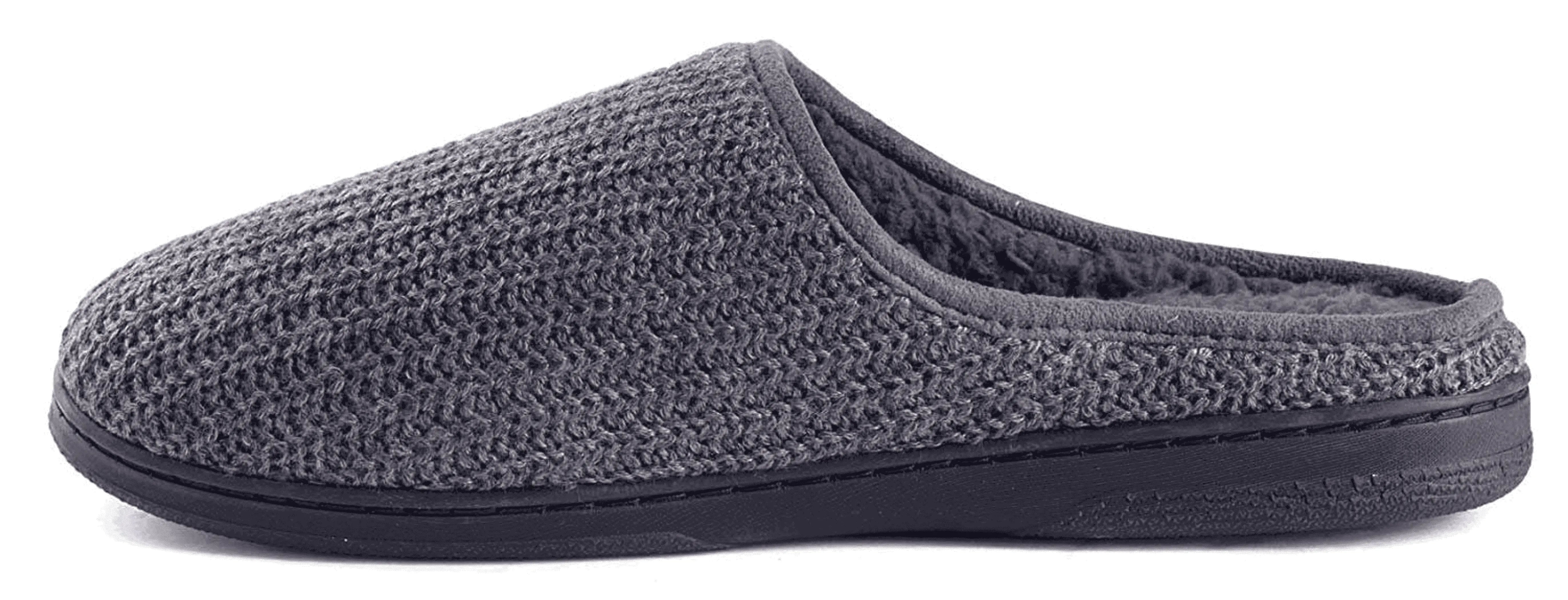 Mens Comfortable Wool Knit House Slippers Roxoni