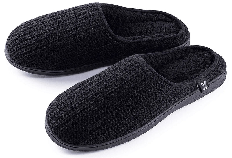 Mens Comfortable Wool Knit House Slippers Roxoni