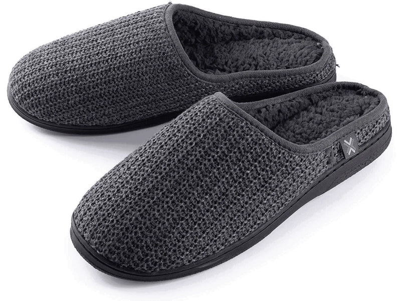 Mens Comfortable Wool Knit House Slippers Roxoni