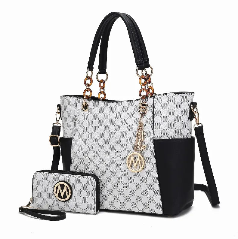 Merlina 2 Piece Women Tote Handbag with Wallet  MKF Collection by Mia K.
