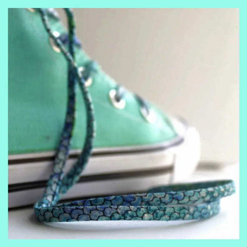 Mermaid Shoelaces with Metal Tips Cutelaces