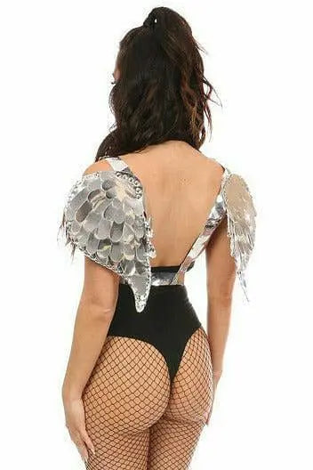 Metallic Angel Wing Harness Daisy Corsets