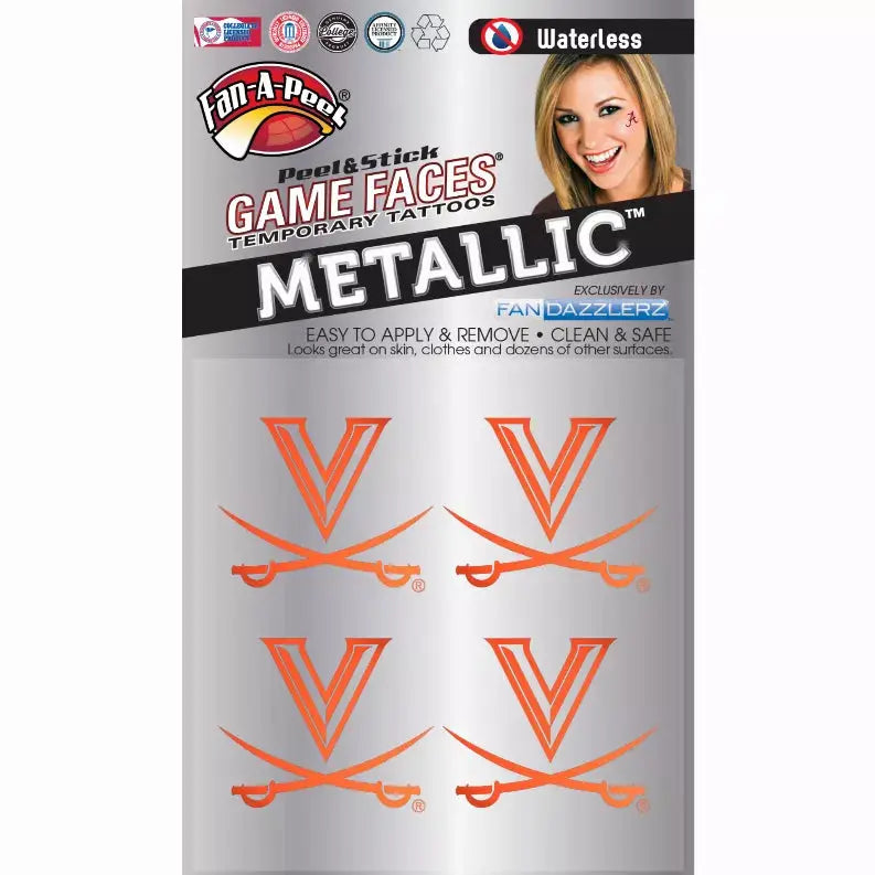 Metallic Peel & Stick Fan-A-Peel / Gamesfaces Innovative Adhesives, LLC
