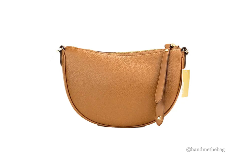 Michael Kors Dover Small Luggage Half Moon Crossbody Bag JV Deals