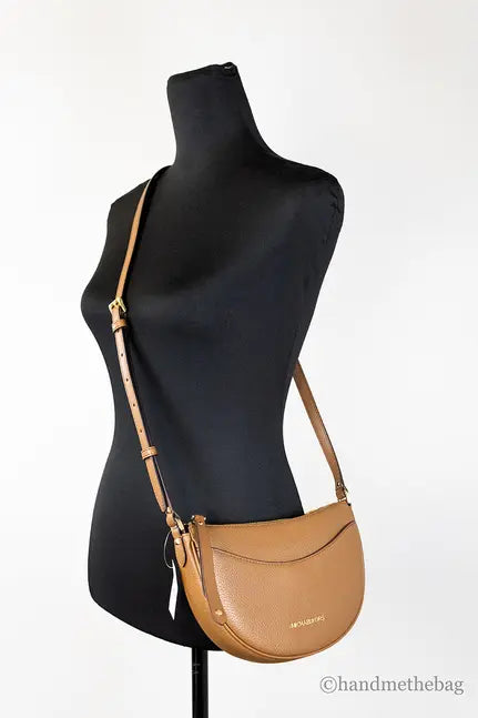 Michael Kors Dover Small Luggage Half Moon Crossbody Bag JV Deals