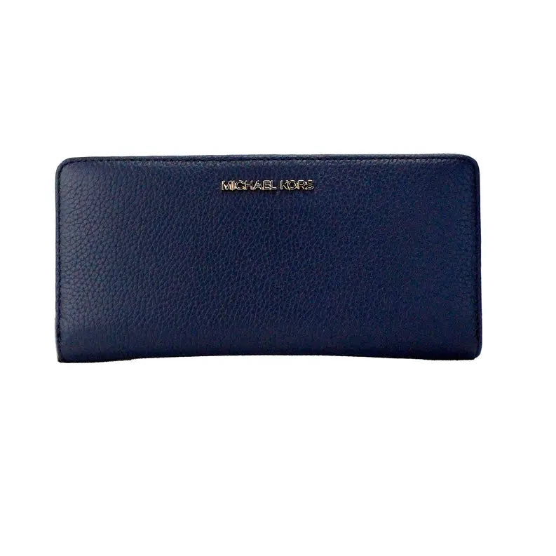 Michael Kors Jet Set Travel Large Navy Continental Wallet JV Deals